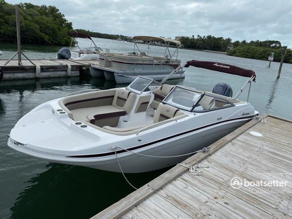 Hurricane Deck Boat With Upgraded Lounge Seats