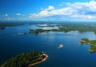 Boating on Lake Lanier.