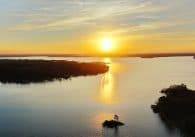 lake conroe swimming