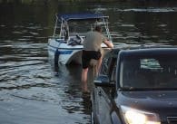 Launching a Boat.