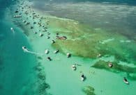 Sandbars in the Florida Keys.