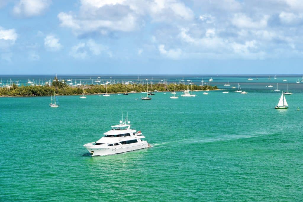 Boating from Marco Island to Key West.