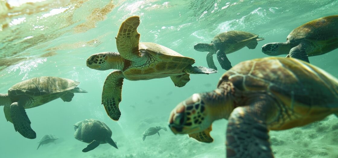 Sea turtles nesting season