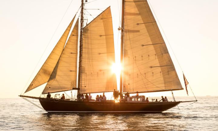 Classic 1972 sloop boat